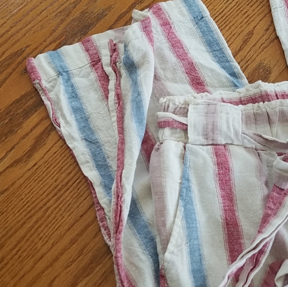 Indigo Rein Linen Beach Pants Striped Small - Picture 10 of 12